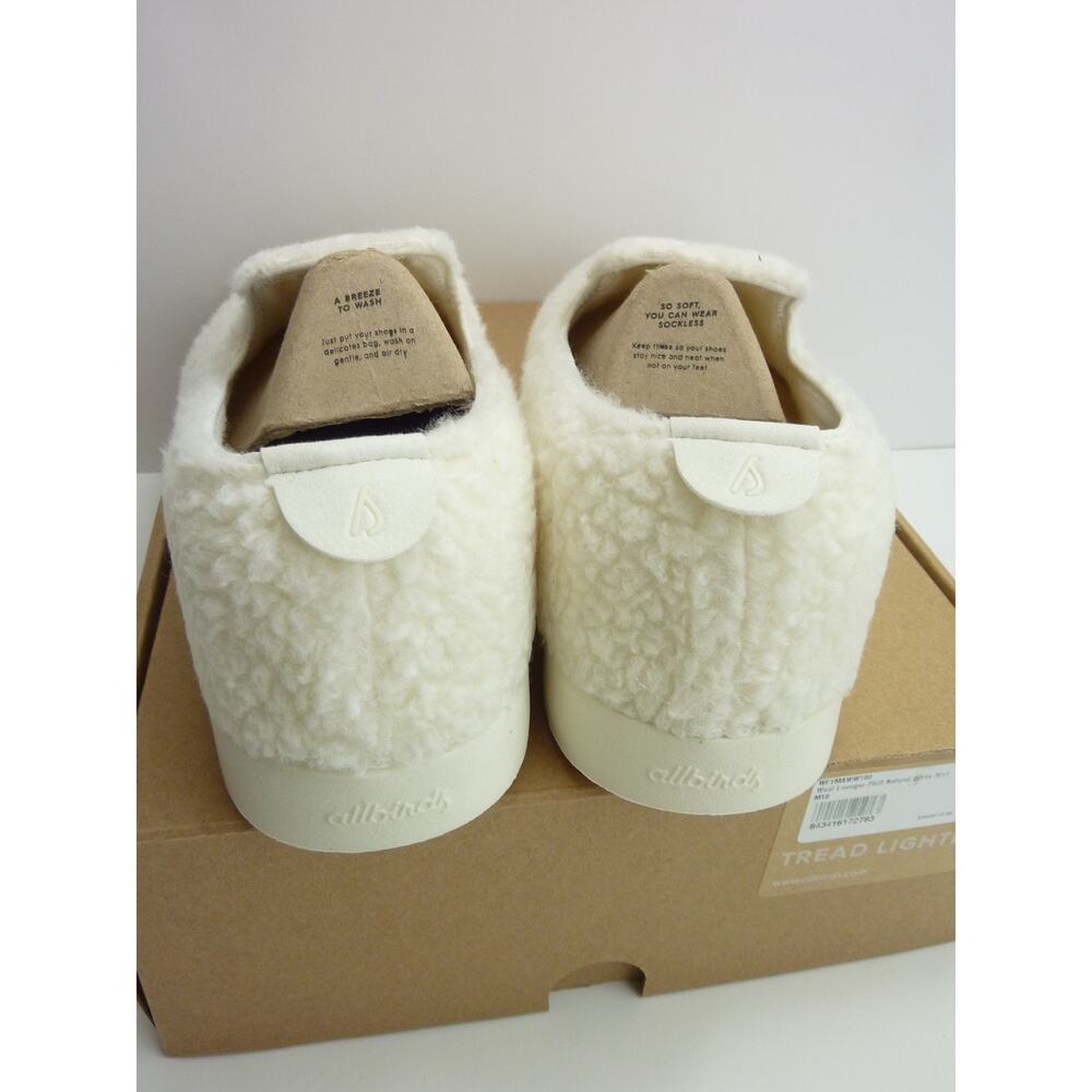 NEW with Box Allbirds Wool Lounger Fluff Natural White US M10 Wool Loafers - Picture 4 of 6